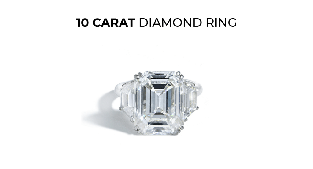 Stunning 10 Carat Diamond Ring That Set The Fashion Frenzy