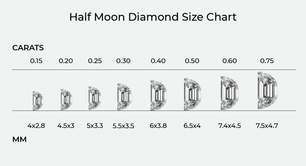 Half Moon Diamond Express Your Feelings With An Impressive Cut