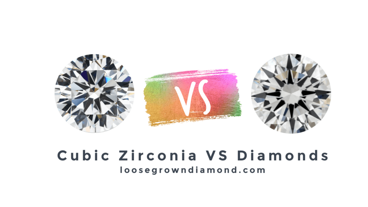 Real Manmade diamonds vs Cubic Zirconia (CZ) Loose Grown Diamond