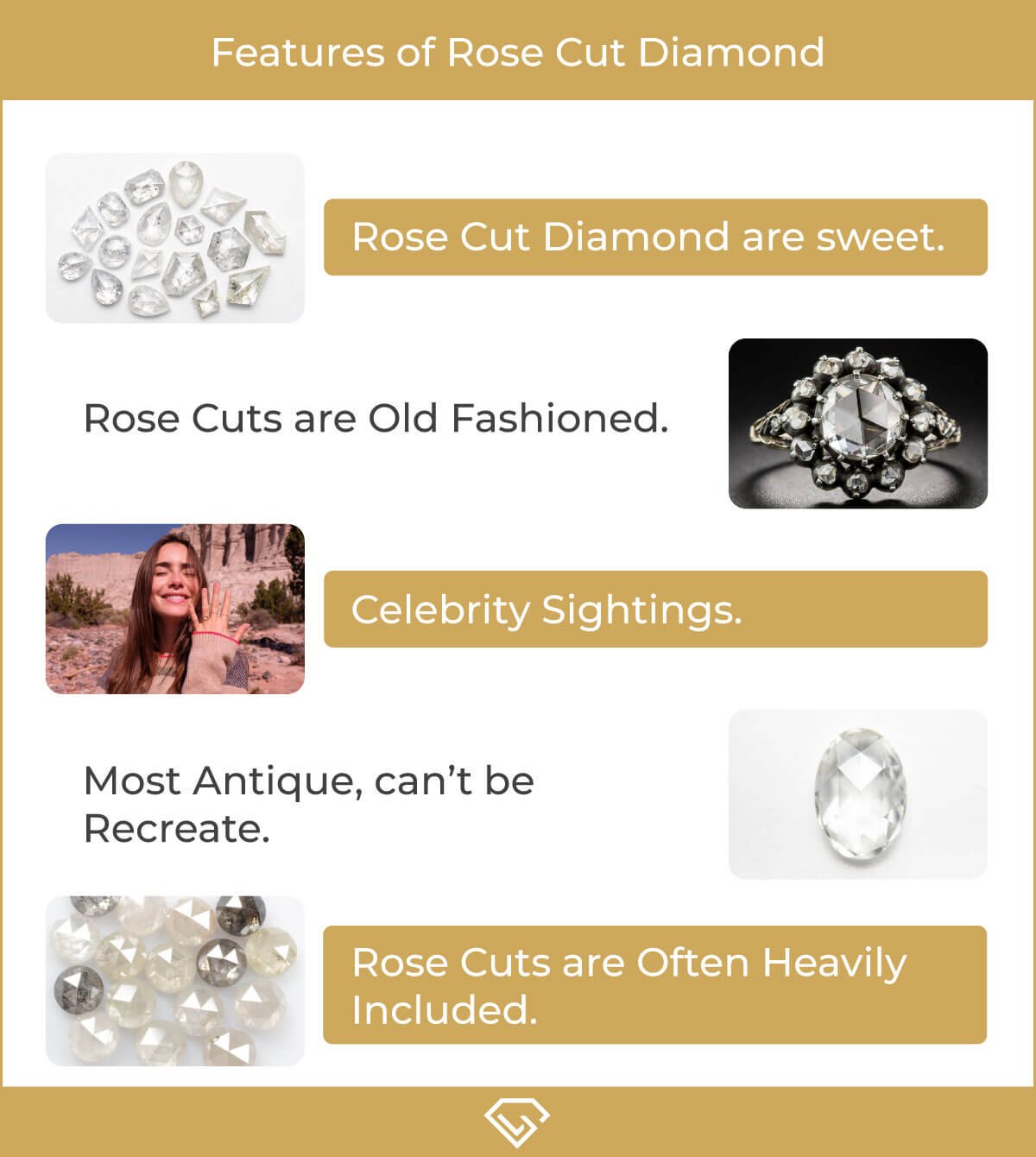 advantages of rose cut diamond