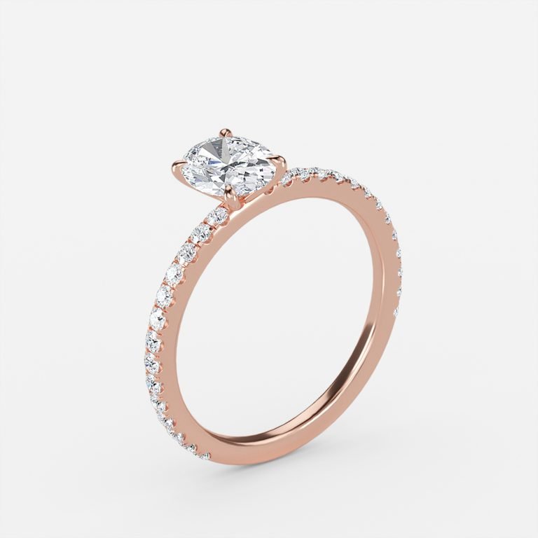0.5 carat oval diamond ring