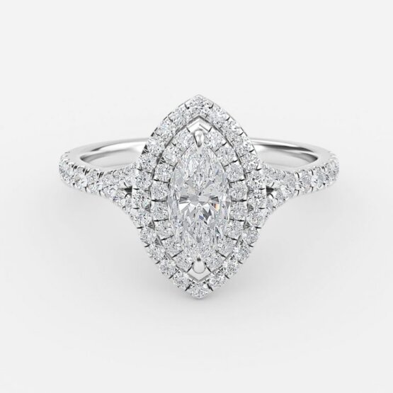 1 carat halo engagement ring marquise