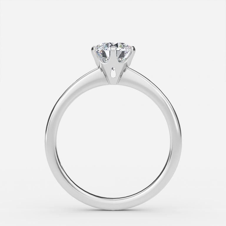 Talia Round Lab Grown Diamond Solitaire Engagement Ring