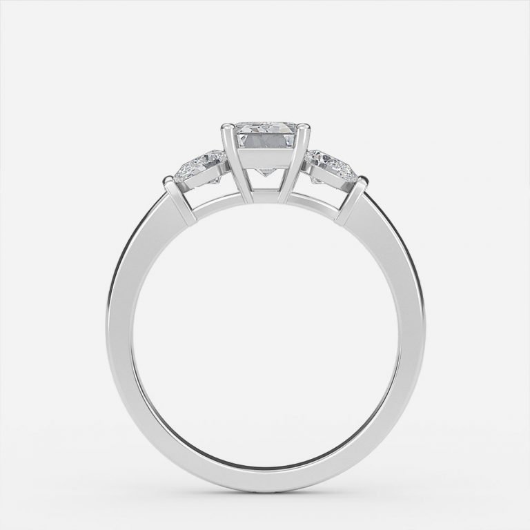 1 carat three stone diamond ring