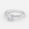 2 ct oval diamond engagement ring