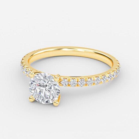 Josephine Round Unique Engagement Ring