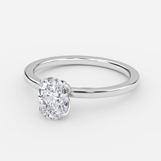 2.5 carat oval solitaire diamond ring
