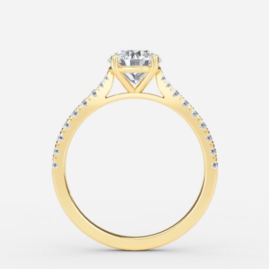 Aradia Round Diamond Band Engagement Ring