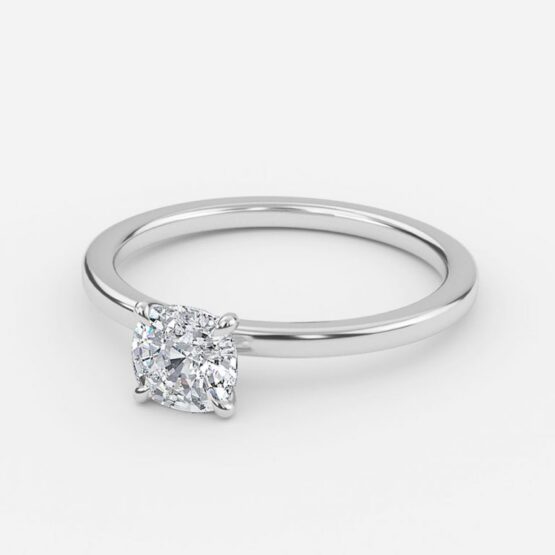 Jiani Cushion Solitaire Engagement Ring