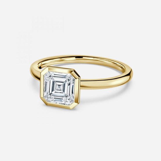 Aerin Asscher Bezel Engagement Ring