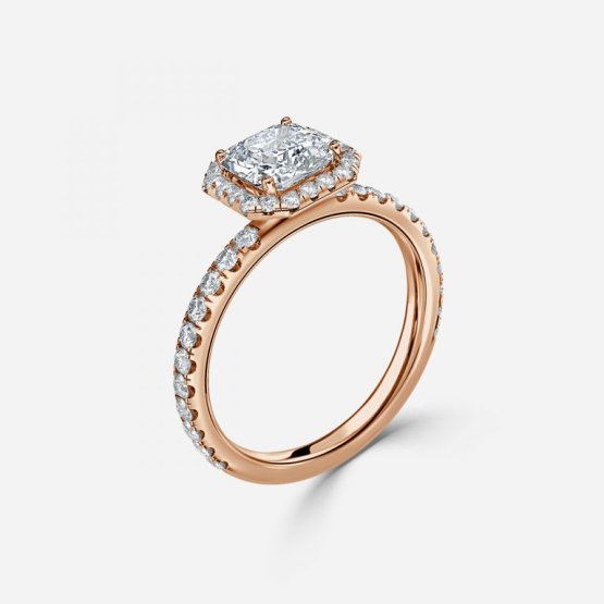 Lillian Asscher Halo Engagement Ring