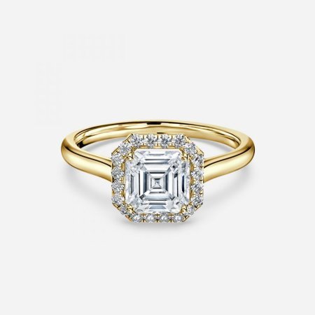 Levi Asscher Halo Engagement Ring