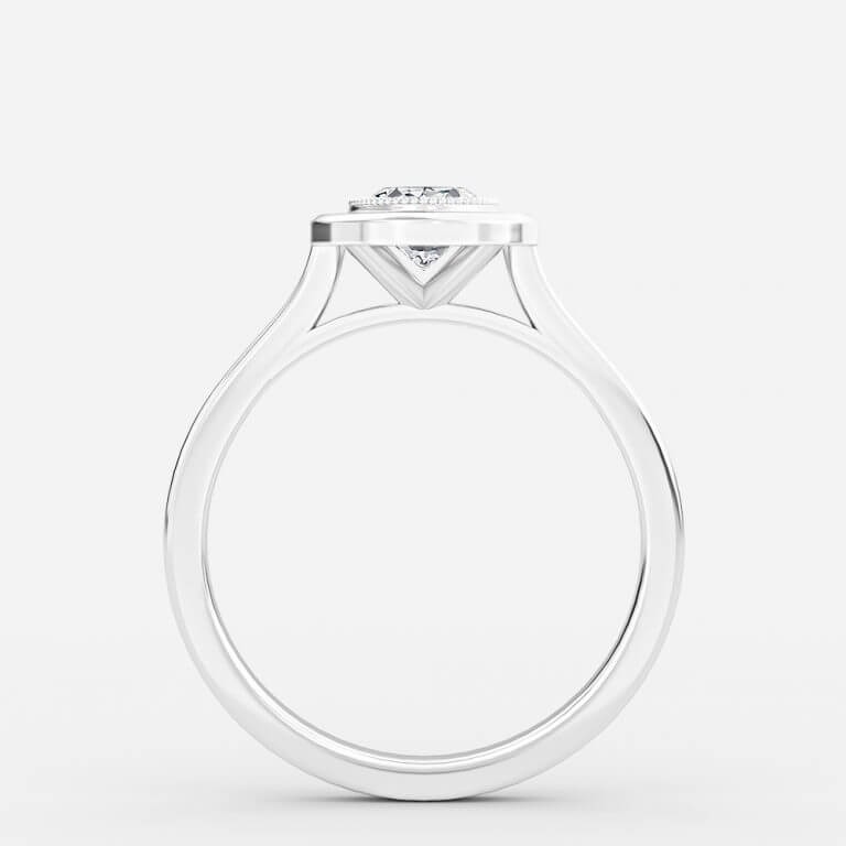 bezel oval ring