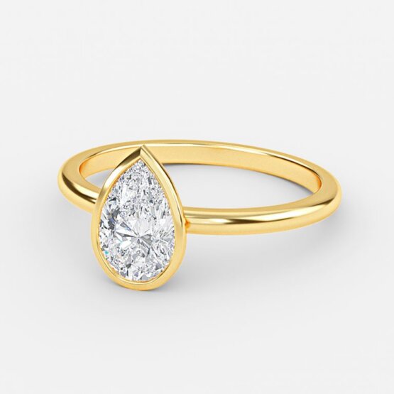Aerin Pear Bezel Engagement Ring