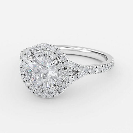Aalia Round Halo Engagement Ring
