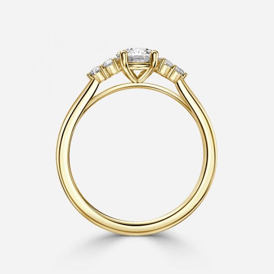 Anika Cushion Cluster Engagement Ring