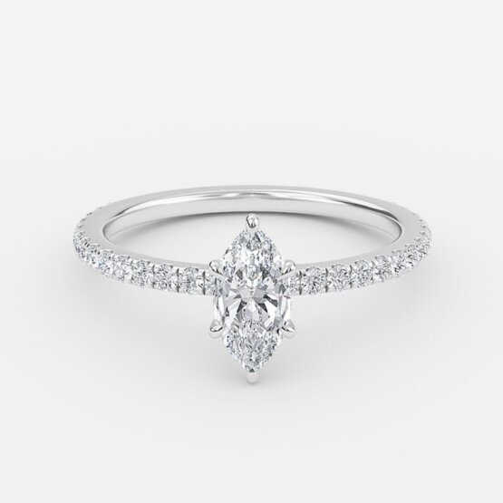 dainty marquise engagement ring white gold