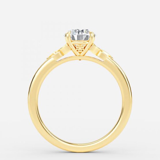 Jolie Round Vintage Engagement Ring