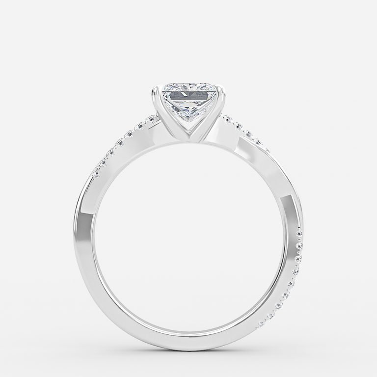 diamond cut wedding ring