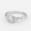 diamond oval cluster engagement ring (4 ct. t.w.) in 14k white gold