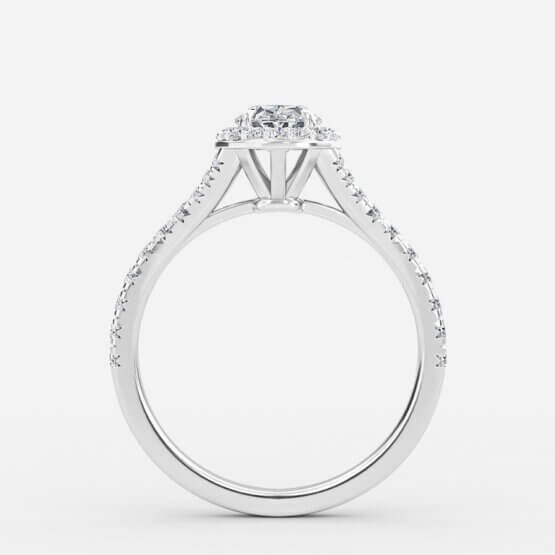 diamond oval cut halo engagement rings