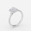 emerald cut halo diamond engagement ring