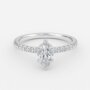 hidden halo engagement ring marquise