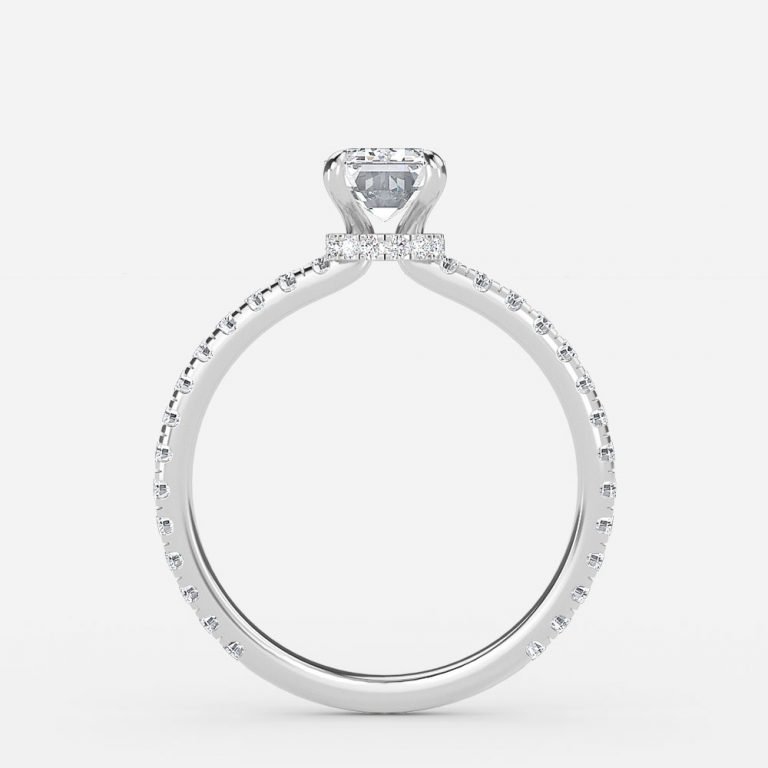 lab created emerald diamond engagement rings