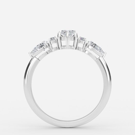 marquise 7 stone ring