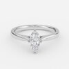 marquise cut diamond solitaire ring