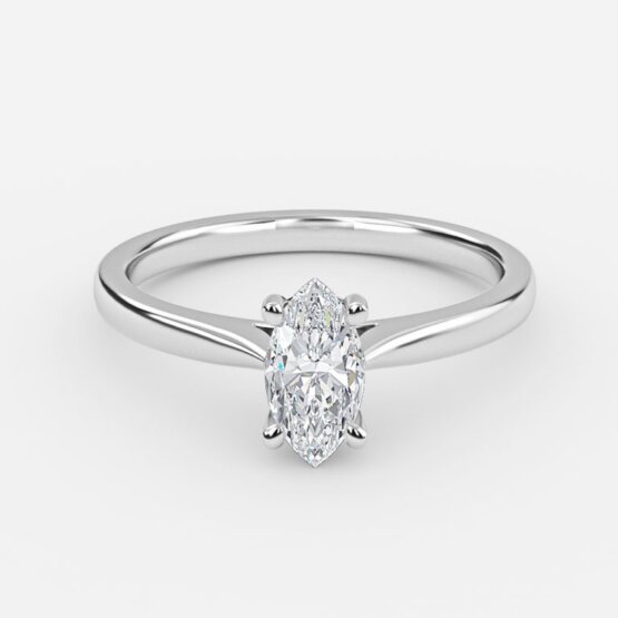 marquise cut solitaire diamond engagement ring