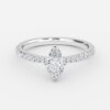 marquise diamond engagement ring gold band