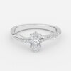 marquise diamond engagement ring with diamond band