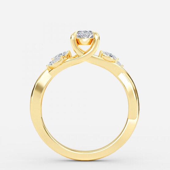 Aurora Marquise Unique Engagement Ring