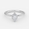 marquise solitaire diamond ring
