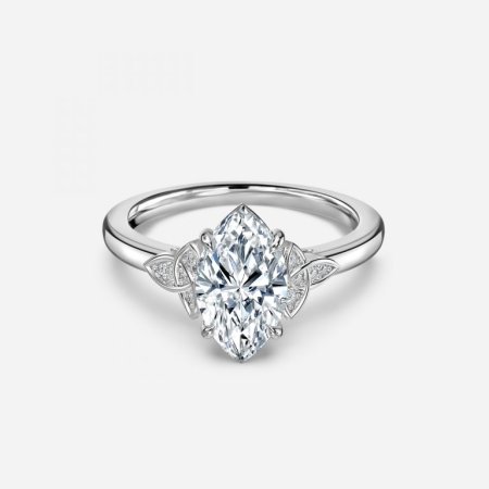2ct Jolie Marquise Vintage Engagement Ring In 14K White Gold (US Size: 4.5)