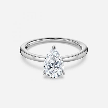 Jiani Pear Solitaire Engagement Ring