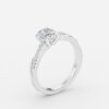 oval engagement ring diamond band