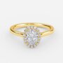 oval halo diamond engagement ring