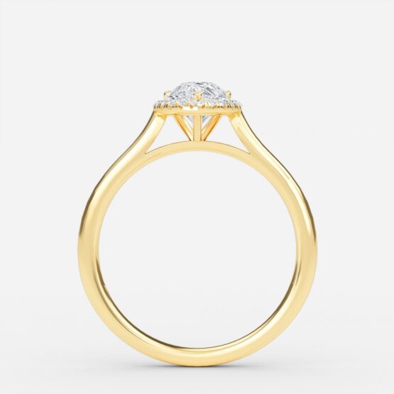 Levi Pear Halo Engagement Ring