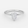 pear solitaire engagement ring