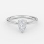 pear solitaire engagement ring