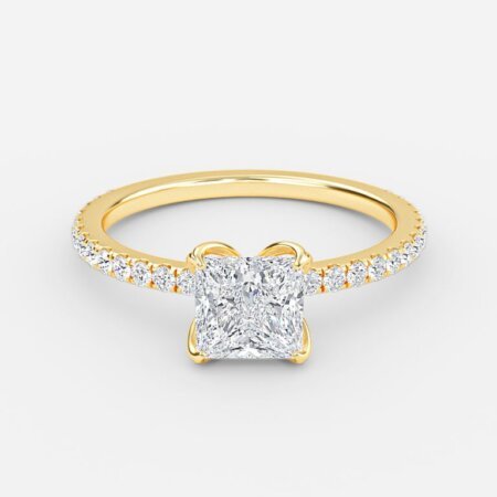 Moonlight Princess Diamond Band Engagement Ring