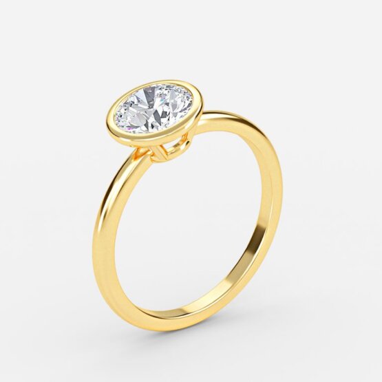 Aerin Round Bezel Engagement Ring
