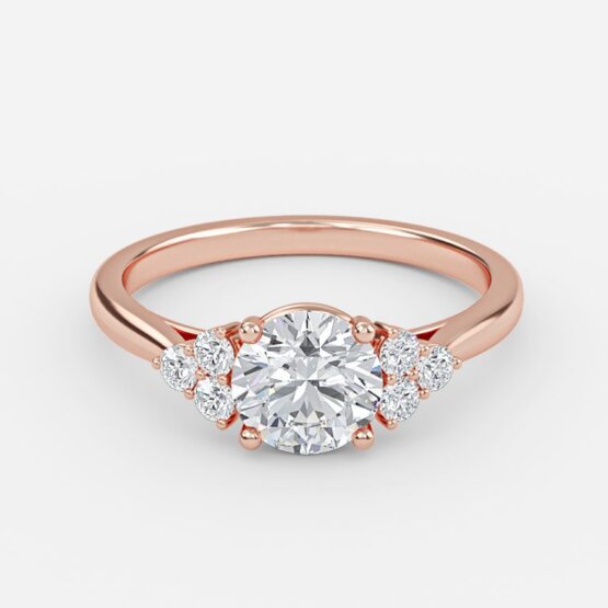 Anika Round Cluster Engagement Ring