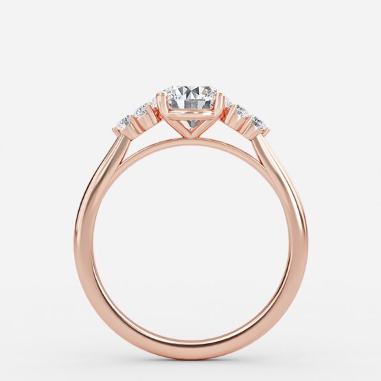 Anika Round Cluster Engagement Ring