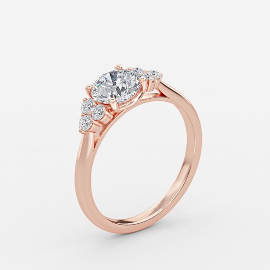 Anika Round Cluster Engagement Ring