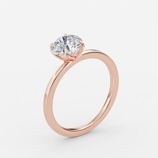 Kolm Round Solitaire Engagement Ring
