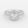round diamond engagement ring 1ct