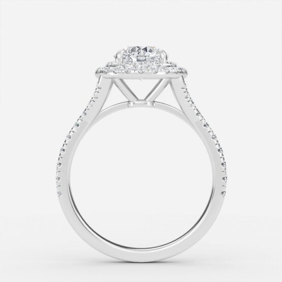 Aalia Round Halo Engagement Ring